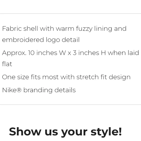 NWT Men's Nike Club Fleece Headband & Gloves Pack - Picture 11 of 11